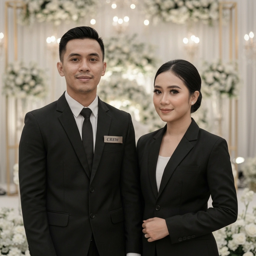 Tim Mahir Weddings sedang berdiskusi bersama
